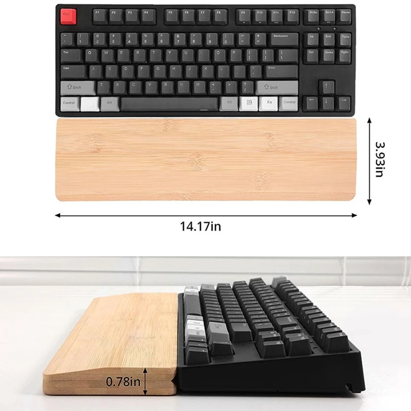 Keyboard Wrist Rest Pad Desktop Storage Box Integrated Storage Tray Relieve Hand Fatigue For Gamers Writer Students