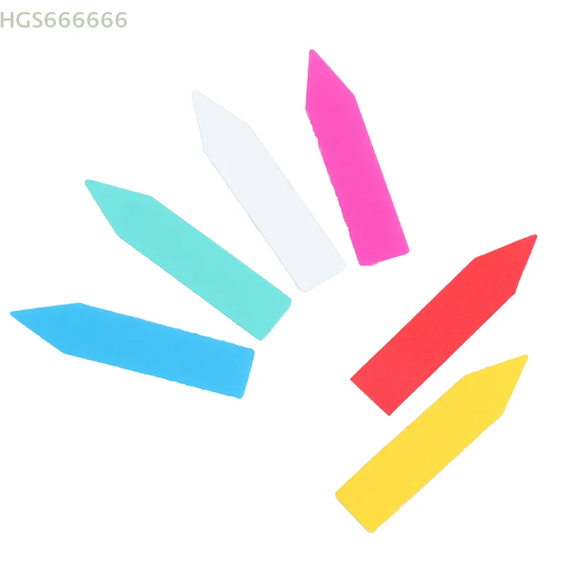 100 قطعة 5*1 سنتيمتر تسميات النباتات الأزهار والبستانية تسميات التأريض تسميات البلاستيك متعدد الألوان حديقة الديكور #6