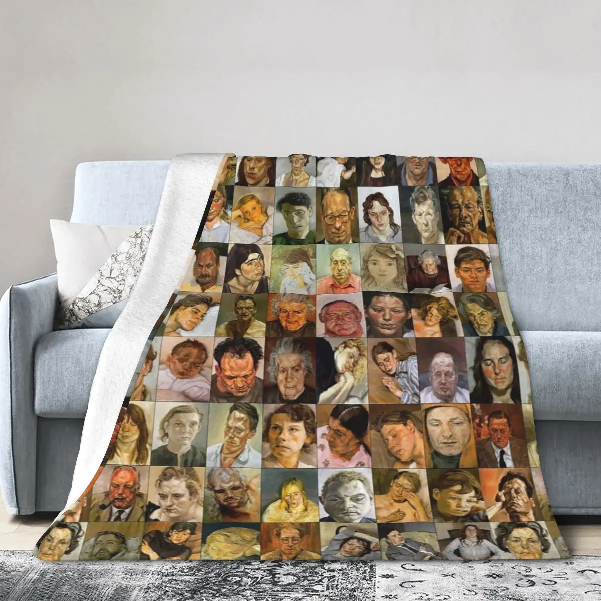 Lucian Freud Bed Blanket Bed Covers Luxury Blanket Flannel Blanket Air conditioning blanket