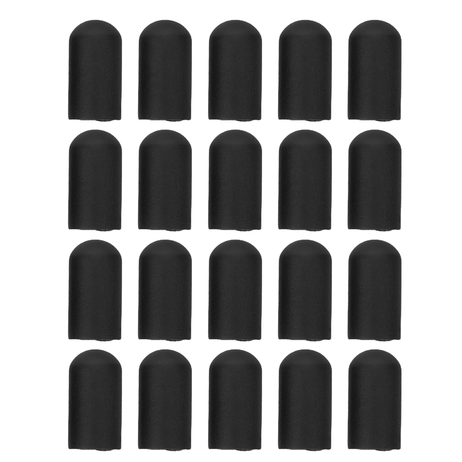 

20Pcs Silicone Drumstick Tips Cover Black Drum Mute Replacement Noise-Cancelling Practice Drumstick Dampener Protector Silent