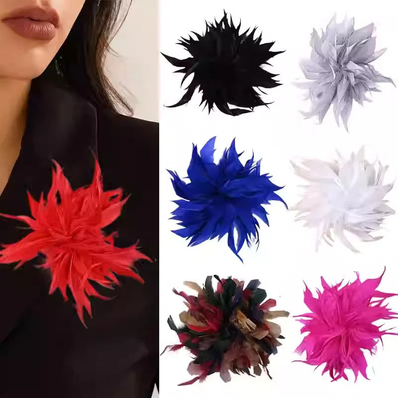 broche-de-penas-artesanal-corsage-acessorio-de-palco-shadow-master-alfinete-para-vestido-de-apresentador-adorno-de-cabeca-flor-de-franja-para-cabeca