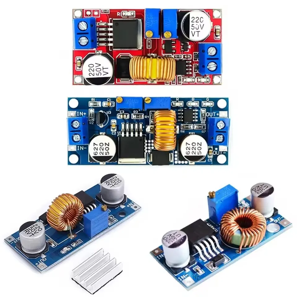 XL4015 5A DC-DC Adjustable Buck Converter Module Input 4-38V Output 1.25-36V Step Down Voltage Regulator Power Supply Board