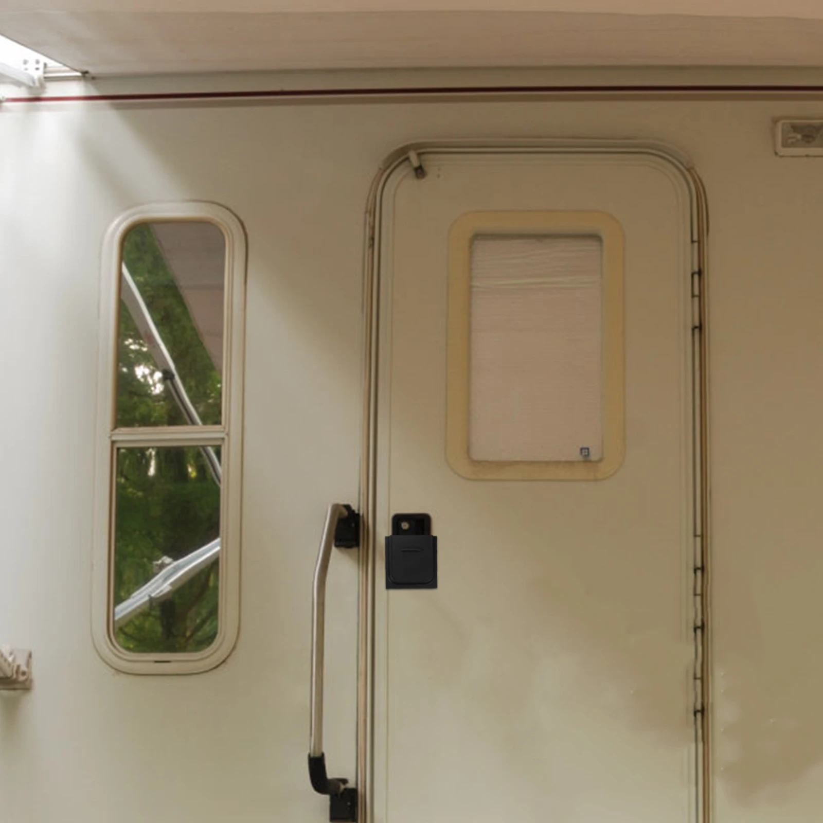 

RV Accessories Door Lock Camper Slide Ultraviolet Light Black Pp Leisure Catch Travel