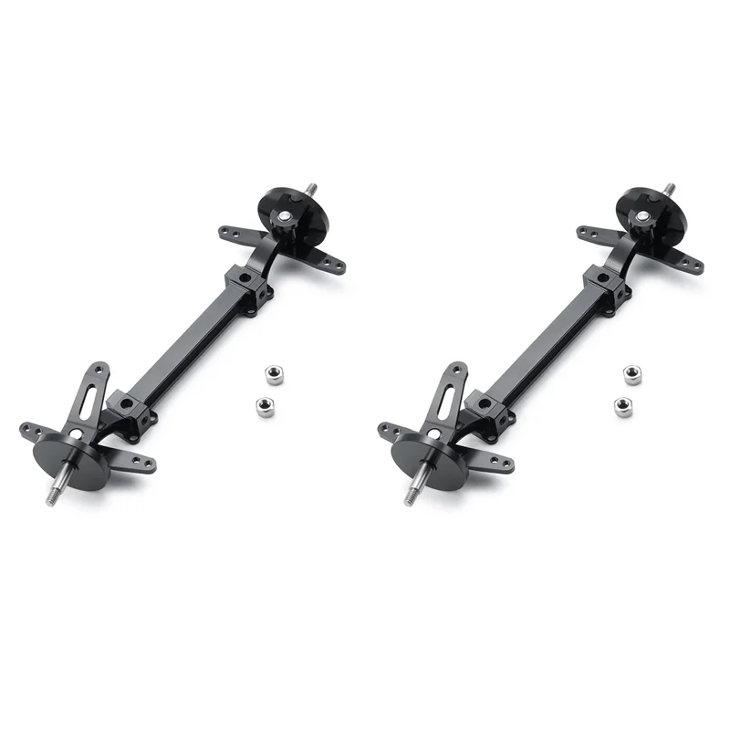 2X โลหะเพลาหน้าชุดพวงมาลัย Link เสาเชื่อมต่อ Rod ไม่มีสําหรับ Tamiya 1/14 RC รถบรรทุกอะไหล่รถยนต์, 1-AA02