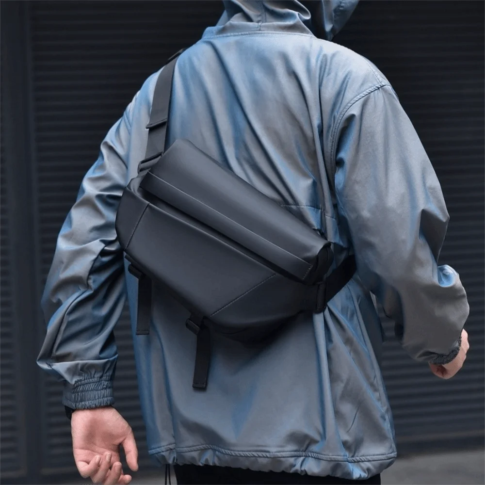 

Multipurpose Large Capacity Oxford Cloth Bag Waterproof Korean Shoulder Bag Storage Daypack Men Chest Bag Travel