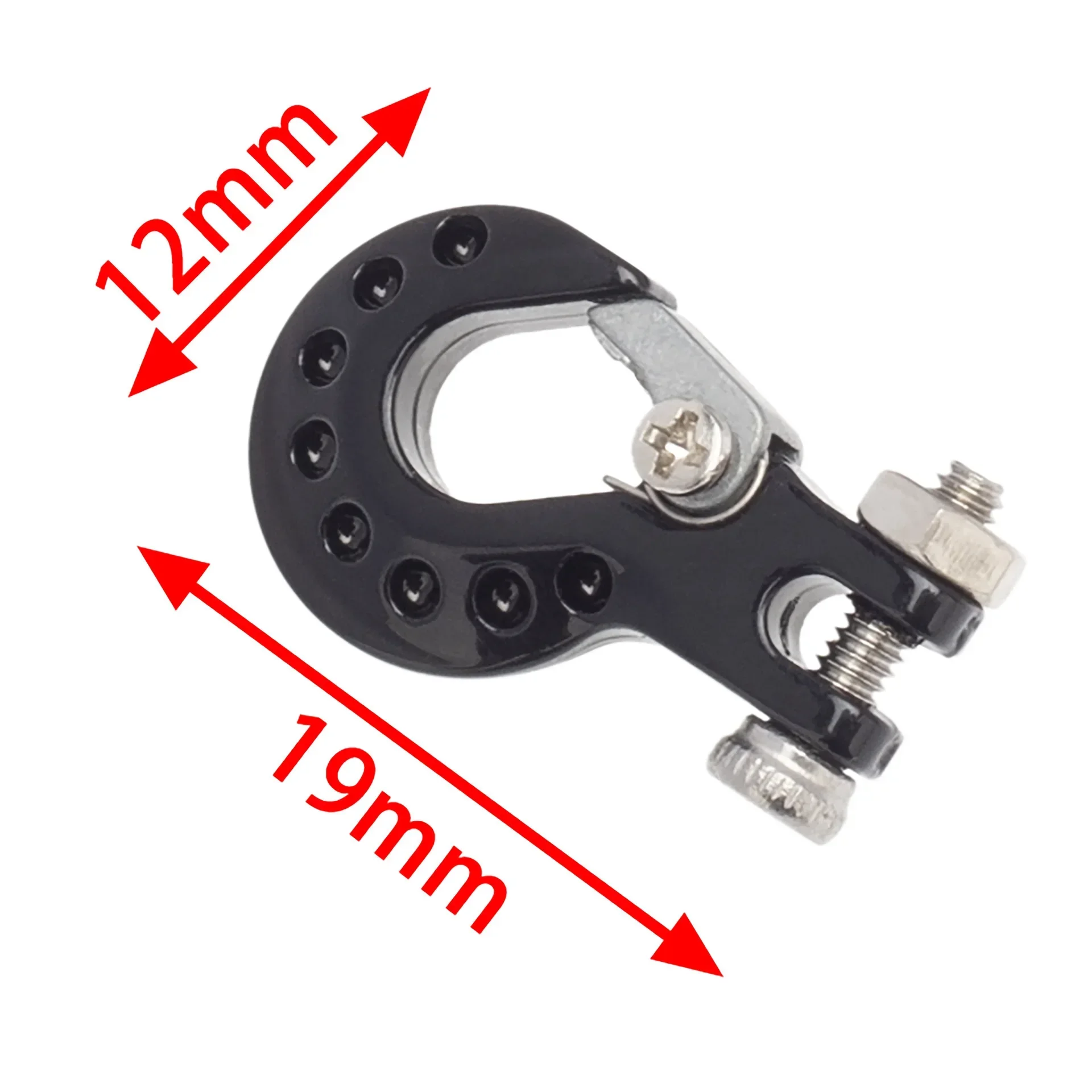 

Metal CNC Trailer Hook Winch Hook with Trailer Chain Accessories for 1/10 RC Car Axial SCX10 TRX4 D90 Tamiya CC01