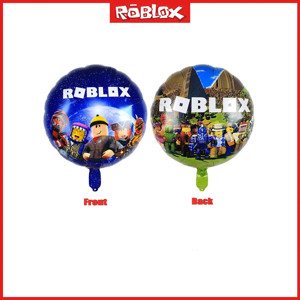 Roblox ลูกโป่งสำหรับงานเลี้ยงวันเกิดลูกโป่งฟิล์มอะลูมิเนียมลายการ์ตูนอะนิเมะสำหรับเด็กของขวัญสำหรับเด็กผู้ชาย