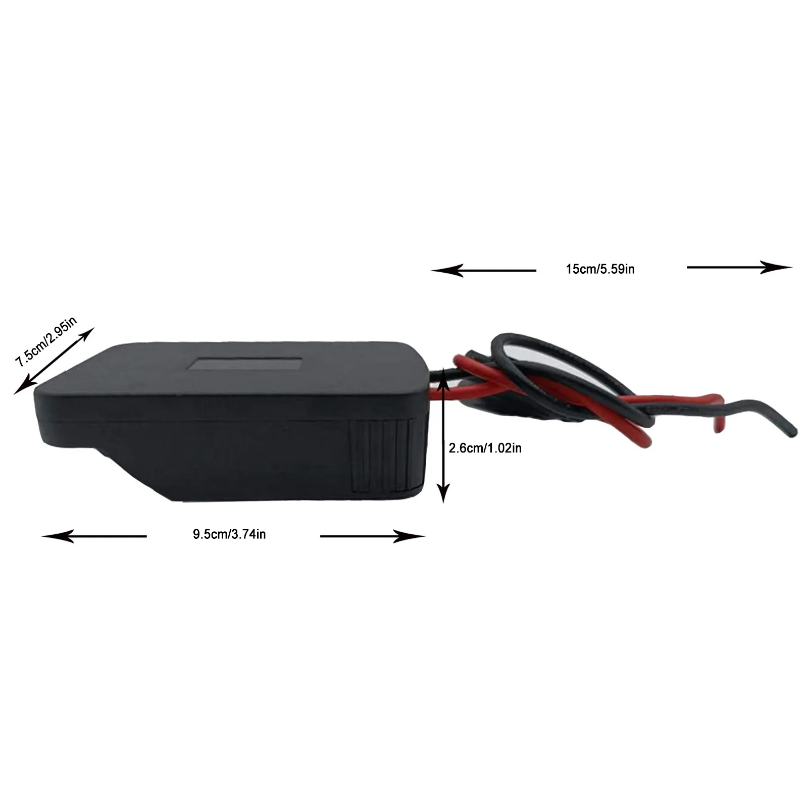 Imagem -02 - Adaptador de Bateria para Metabo 18v Li-ion Base de Bateria Adaptador de Saída de Conexão de Tomada Faça Você Mesmo com Suporte de Fusível