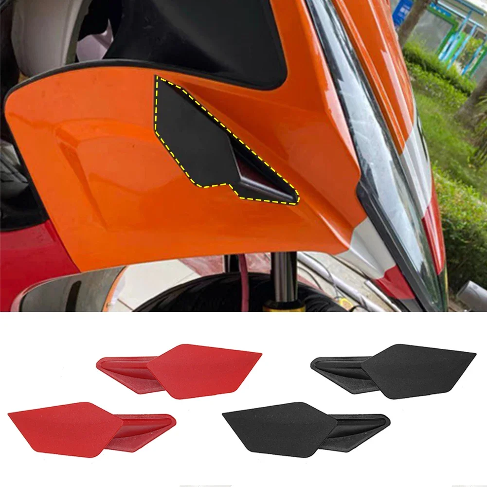 1Pair Motorcycle Aerodynamic Winglets Spoiler Wing Kit Adhesive for Yamaha Suzuki Kawasaki Honda H2/H2R Accessories