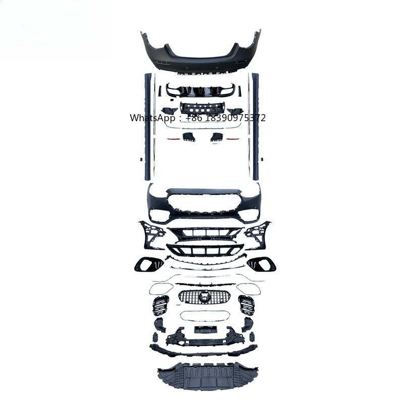 2021-2023  S Class W223 Upgrade S-63 A-AM Bodykit New CLY Front Rear Bumper Grille Side Skirts High Quality Factory