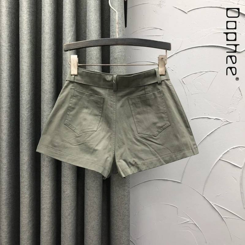 Black High-waisted Casual Denim Skirt Women Summer Fashion Versatile A-line Shorts Female Trendy Spice Girl Y2K Wide-leg Pants