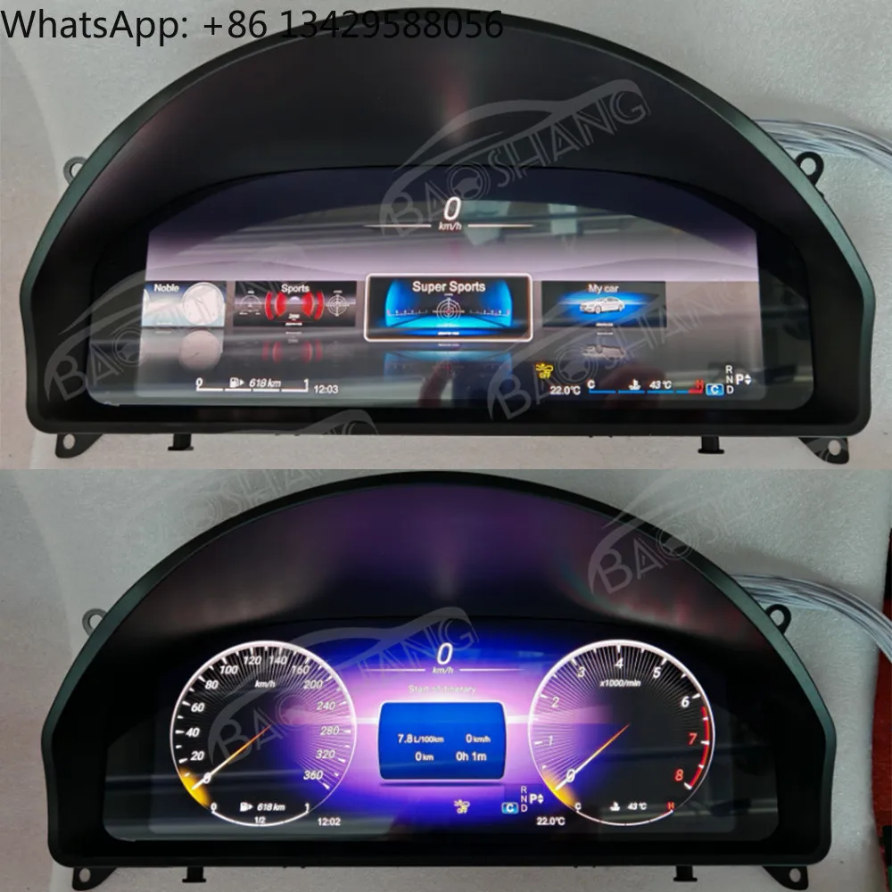 

Digital Cluster Virtual Cockpit for Mercedes-Benz GLK 2013-2015 Car Multimedia Player Dashboard Speed Meter Screen