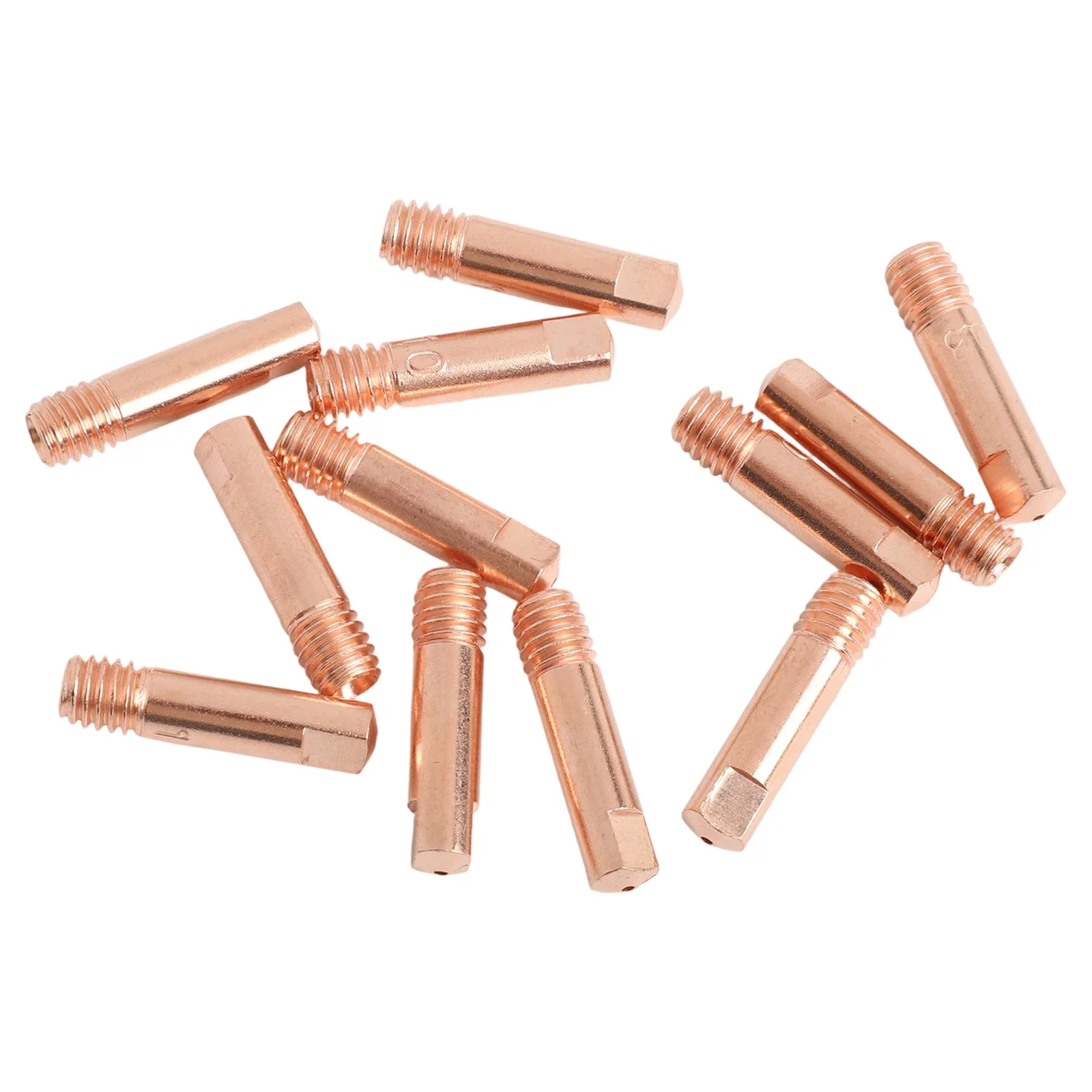 

Welding Accessories Copper Contact Tips 0.030 0.8mm Consumable Part User Friendly Design Wear Resistant Material