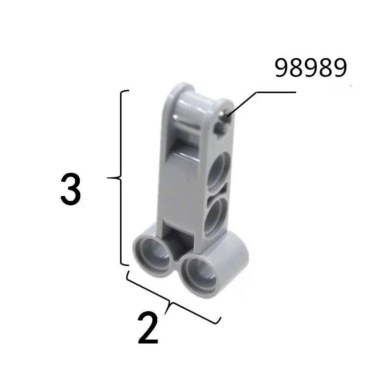 1 pz blocchi per edifici 98989 connettore per asse e perno connettore verticale doppio 4L mattone sfuso modulare GBC High-Tech MOC Set