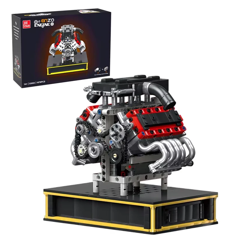 

Mold King 33001 488 V8 Модель двигателя 1123 шт. Набор строительных блоков для сборки маленьких гранул DIY Развивающая игрушка для взрослых и детей