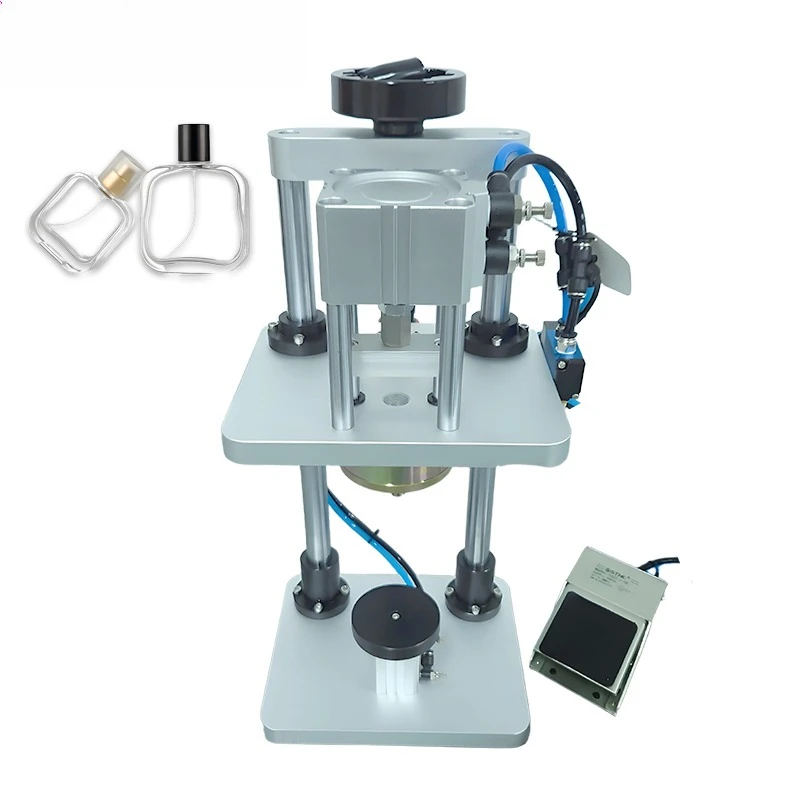 

Semi-automatic perfume filling and sealing machines for the beverage and chemical industries