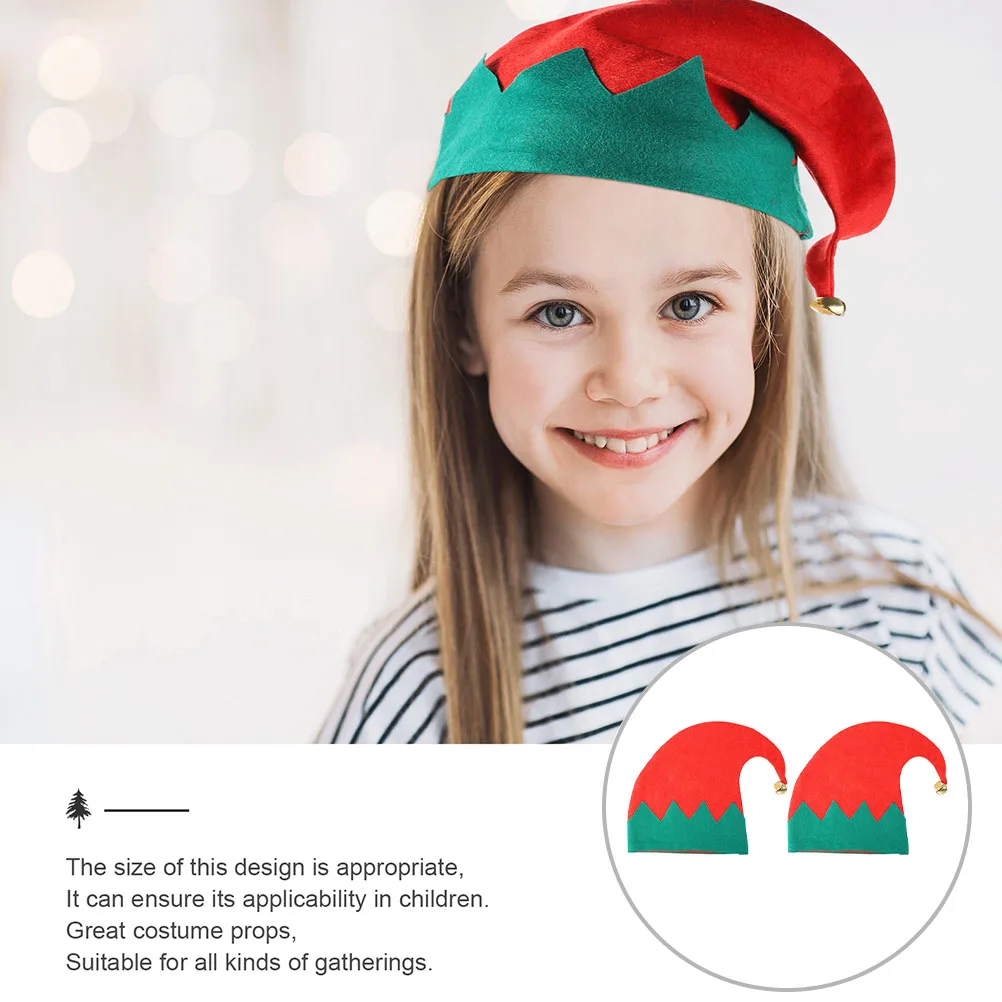 

2Pcs Velvet fading Decoration Hat Party Costume Prop Cap Christmas Costumes Decoration Christmas Hat Stage Performance