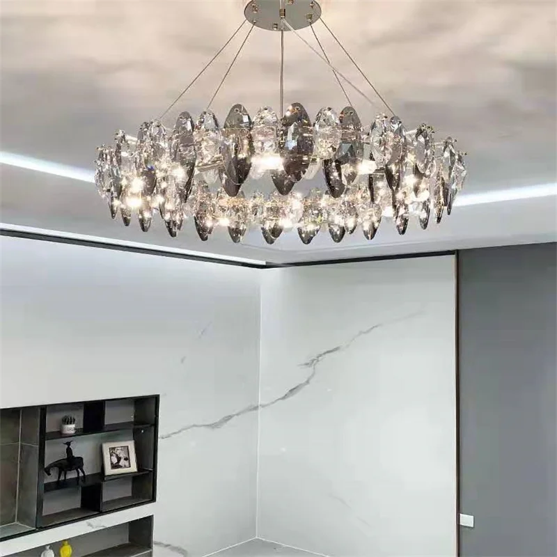 

Light Luxury Chandelier Crystal Chandelier Living Room Light Simple Modern Atmosphere Restaurant Light 2023 New Post-modern Lamp