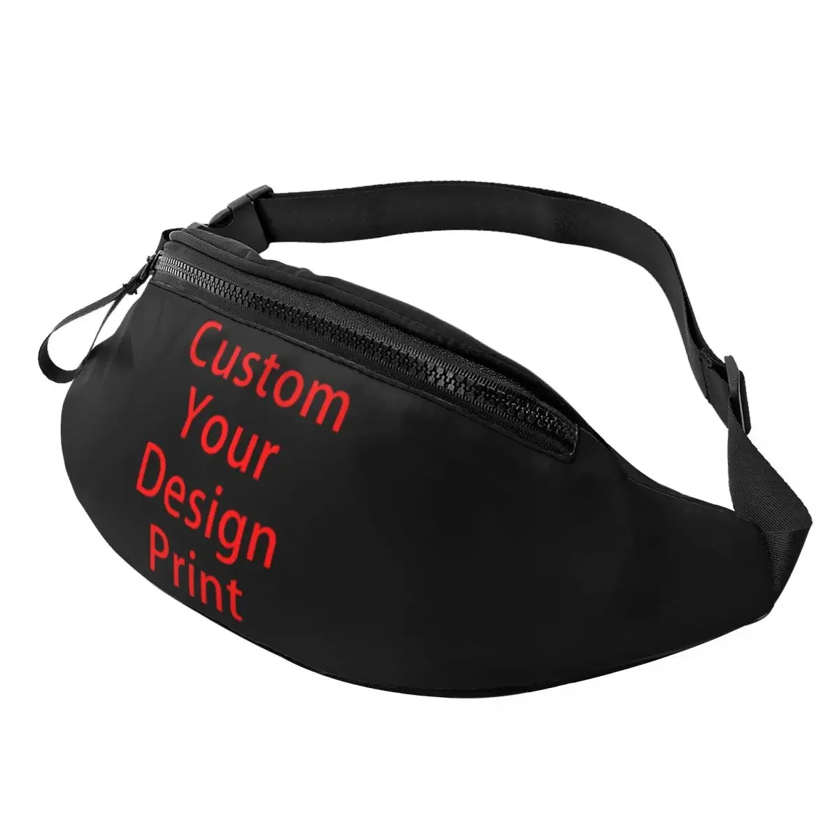 Custom Your Design Fanny Pack Women Men Custom Customized Logo Printed Crossbody Waist Bag for Running Phone Money Pouch