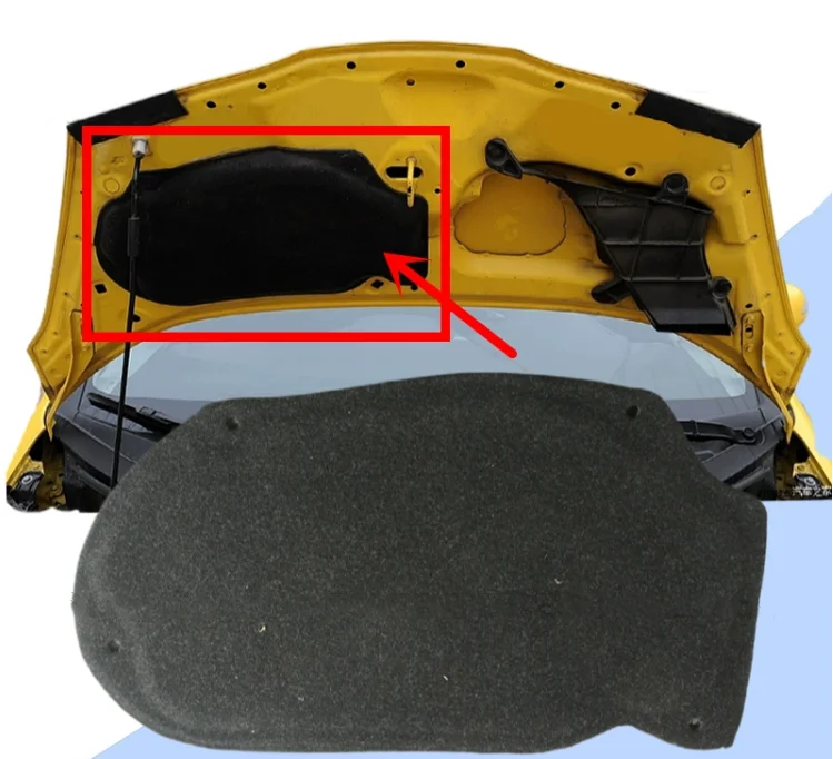

Front Engine Cover Hood Insulation Pad Heat Shield Trim For Honda Fit 2009-2013