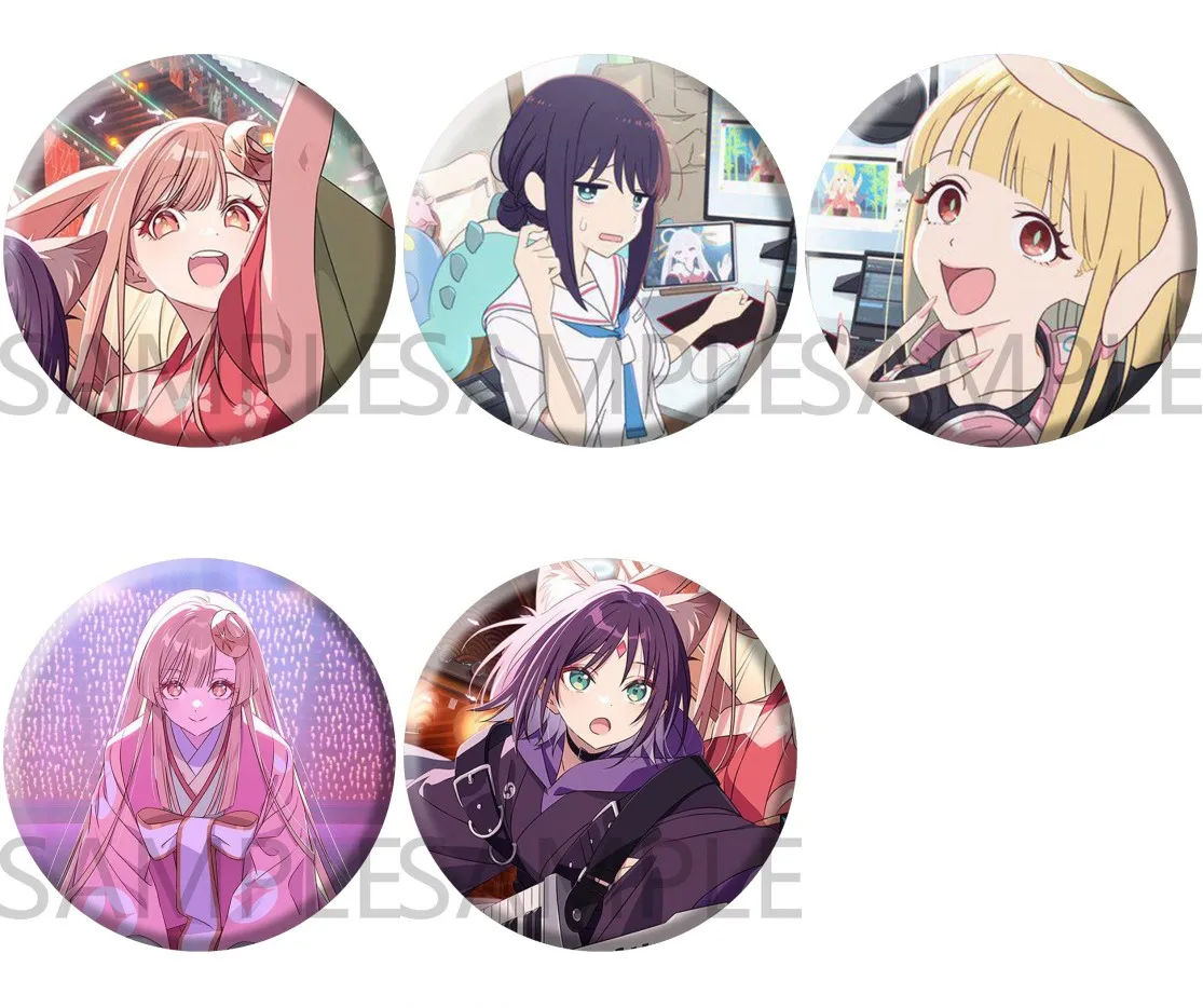 Cosmic Princess Kaguya Runami Yachiyo Pins Chou Kaguya Hime Badge Anime Cosplay Cartoon Itabag Bedge Brooch DADGE Christmas Gift