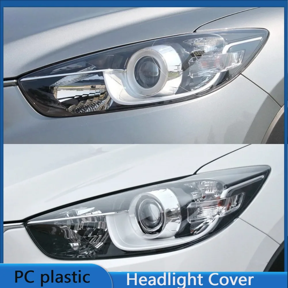 For Mazda CX-5 CX5 2013 2014 2015 2016 Year Front Headlight Cover Transparent Lampshade Headlamp Lens Shell Body Kit Accessories