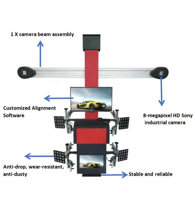 HD-W8 3D Wheel Alignment Equipment High Quality Auto Wheel Aligner a