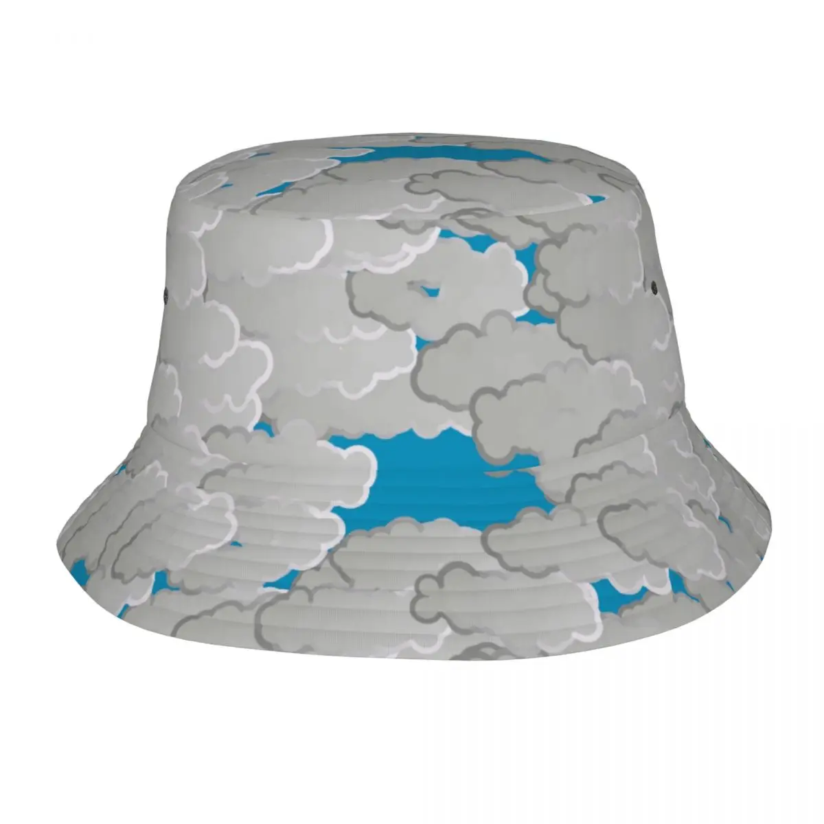 Custom Japanese Clouds Bucket Hat Women Men Summer Day Blue And White Cloud Beach Sun Summer Fisherman Cap