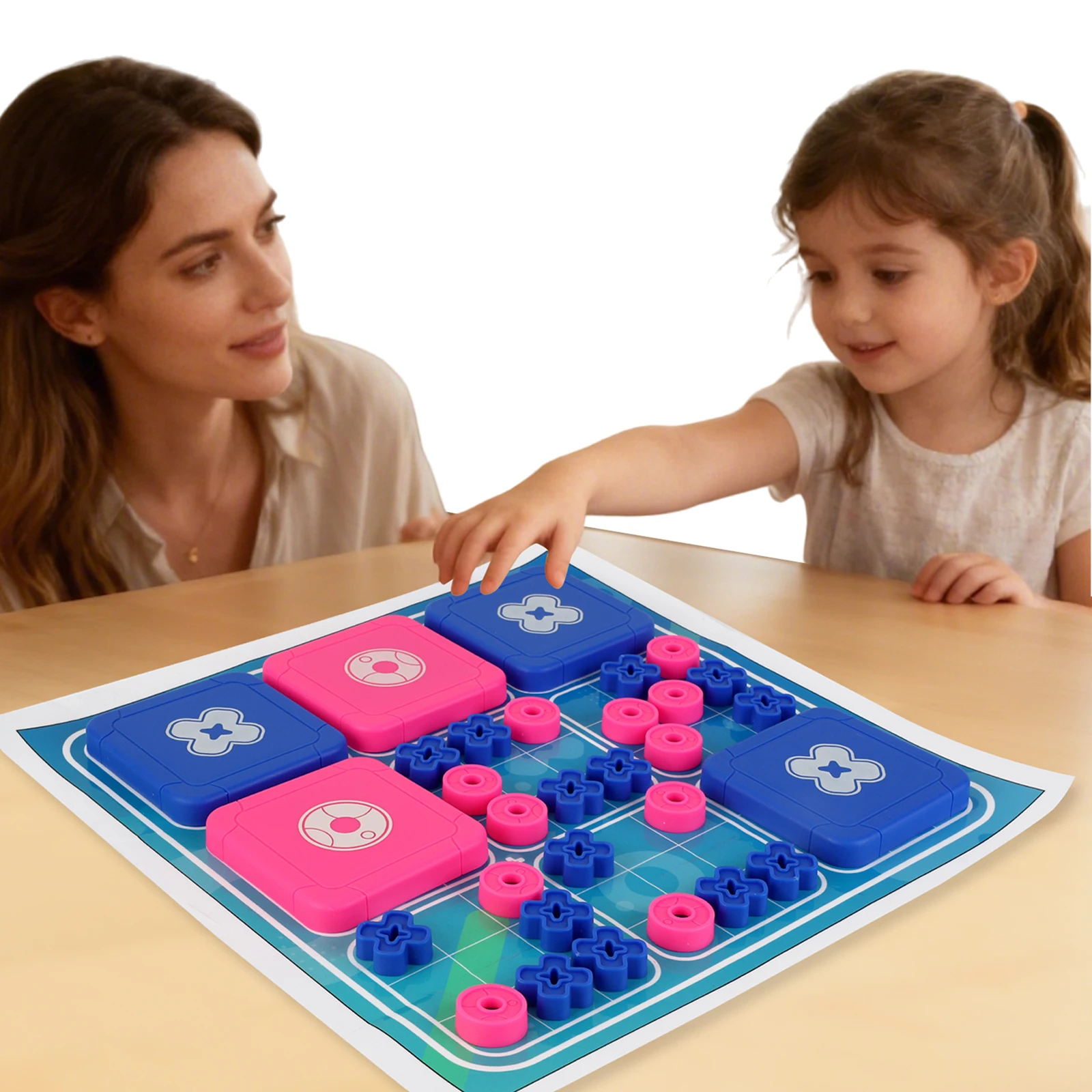 

Tic Tac Toe Bolt Game Original 3-in-1 Handheld Puzzle Game Travel-Friendly Board Game Set Great for Christmas Party Games