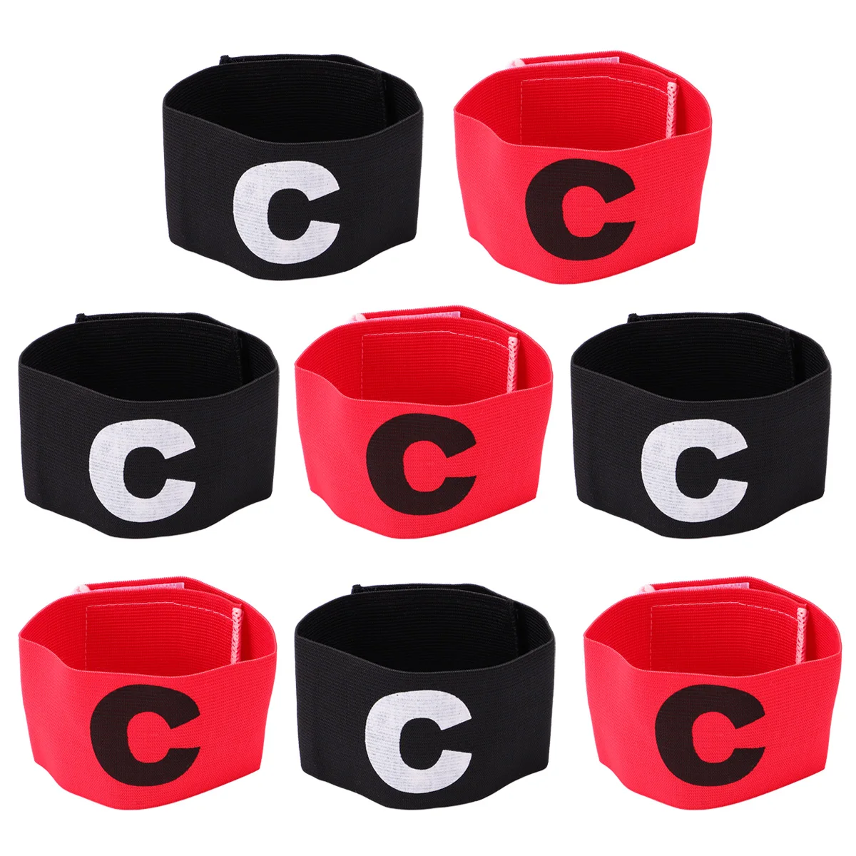 

8 Pcs Armband Soccer Basketball Captain s Long Sleeve Bands Football Armbands
