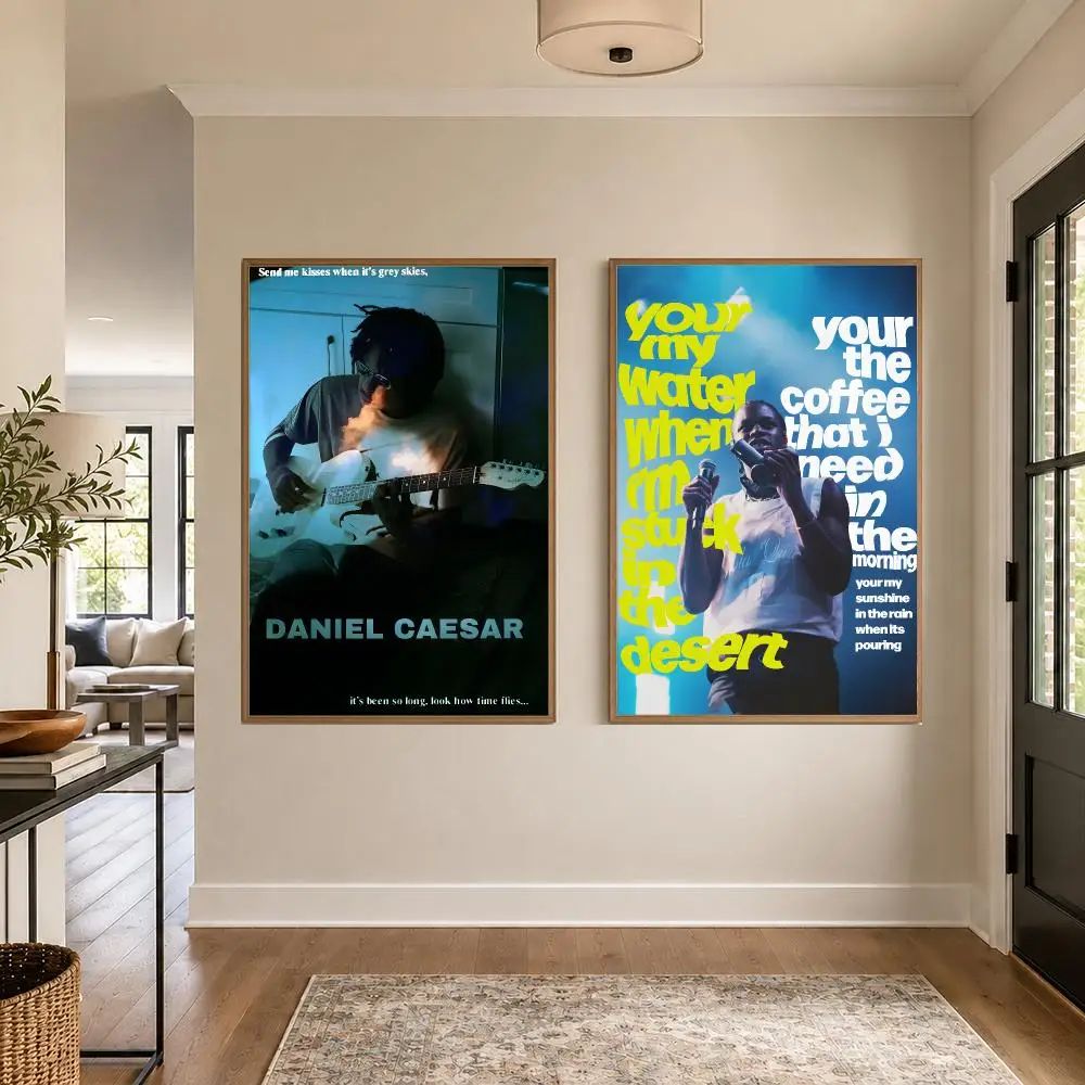 Music Daniel Caesar Poster Graphic Wall Art Poster HD Waterproof PP Paper Print for Bedroom Living Room Office Decor Gift