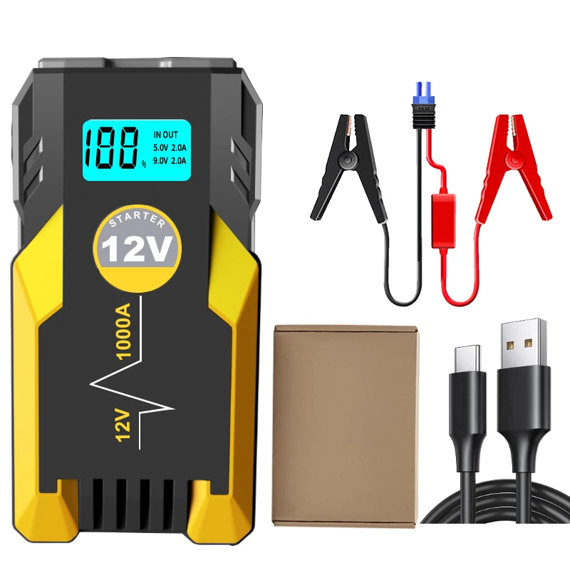 12800mah 12v Portable Multifunction Jump Starter Car Battery booster Car Booster Starting Device  car battery jump starter