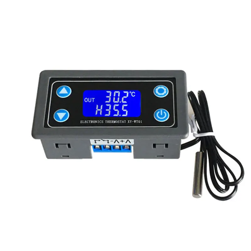 20PCS Dc 6v-30 Wt01 High-precision Digital Temperature Controller Module 10a Digital Display Temperature Controller