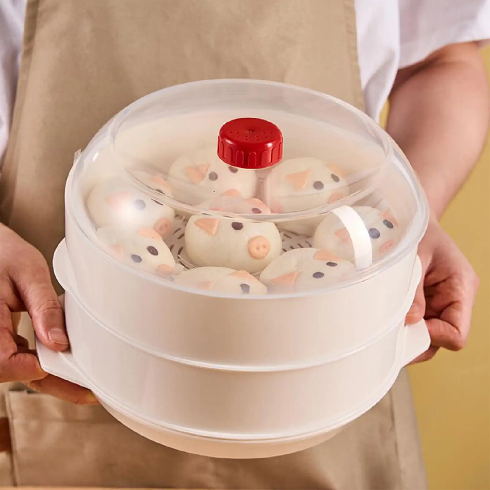 

Microwave Oven Special Steamer Steamed Bun Dumpling Container Steamed Rice Multi Layer Steamer Plastic Steamer