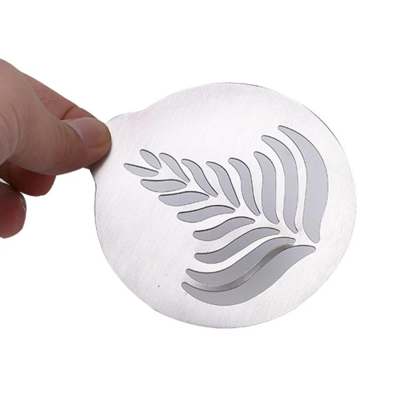 Cappuccinos Art Templates Coffee Garlands Mould Stencils for Decor Q5WC