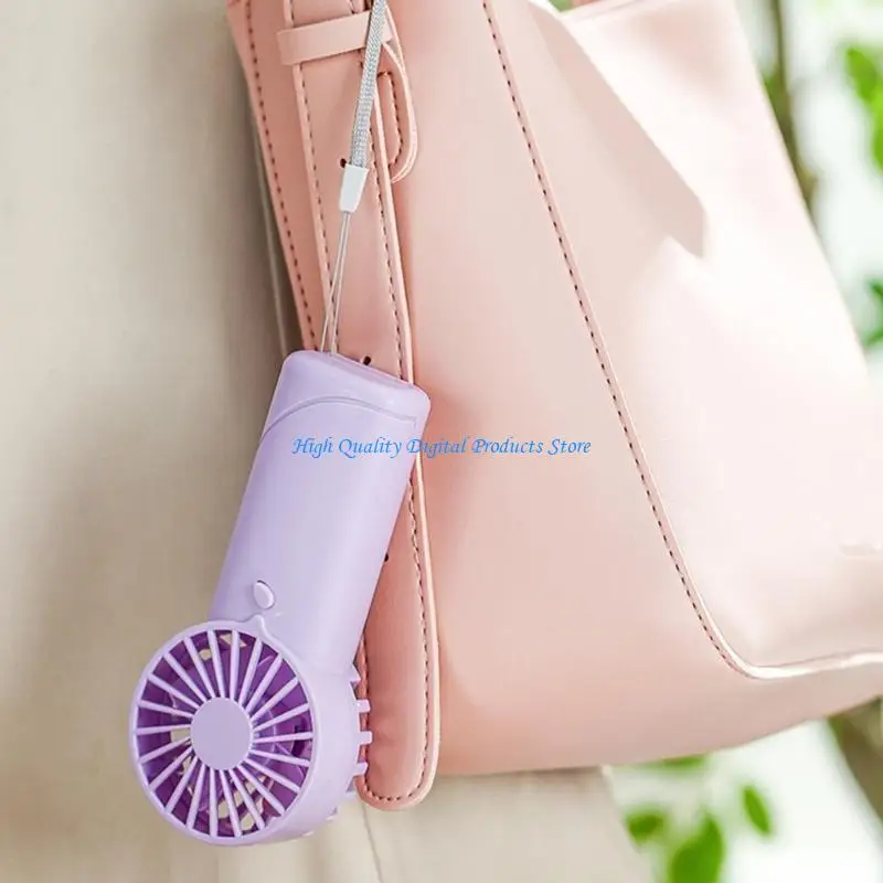 U2JE Portable Mini Fan Summer Handheld Fan AM3 Battery Operated Lightweight Small Pocket Fan for Office Outdoor Travel