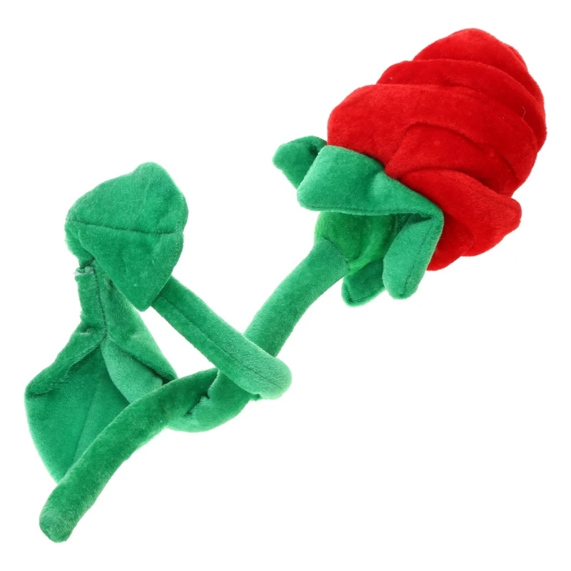 Giocattolo da masticare interattivo per cani peluche per cani piccola e media taglia Peluche con cigolio Fiore che