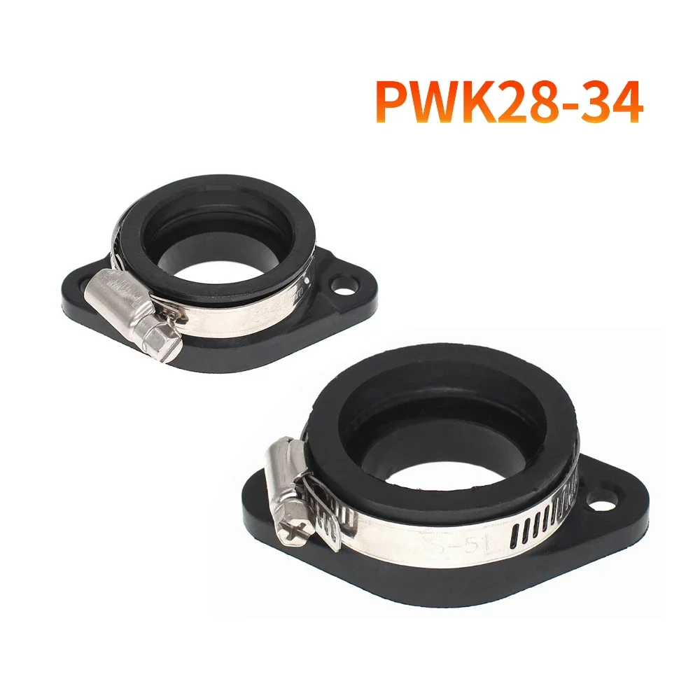 Motorcycle Carburetor Adapter Inlet Intake Pipe for PWK 21/24/26/28/30/32/34mm PE26/28/30mm TM28/32/34 Carb Pit Dirt Bike