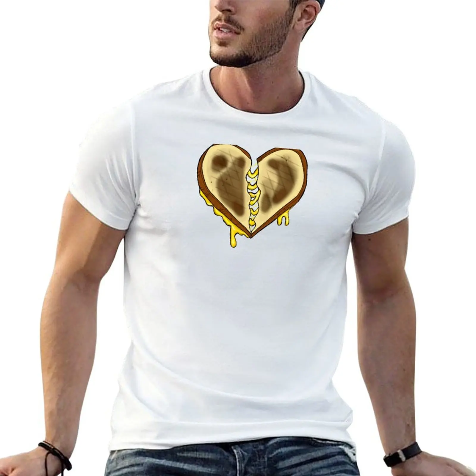 

Heart is Where the Cheese Is T-Shirt t shirt custom print t shirts for man pack white cotton t shirt pack T-shirt