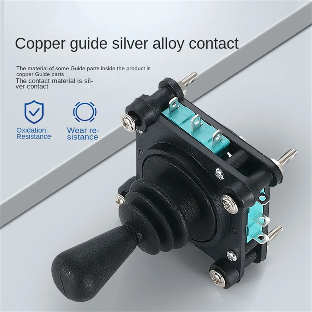 A75K Monolever Joystick Switches with Push Button 2 4 8 Way Reset Momentary Toggle -Rocker Switches CV4--04R2G