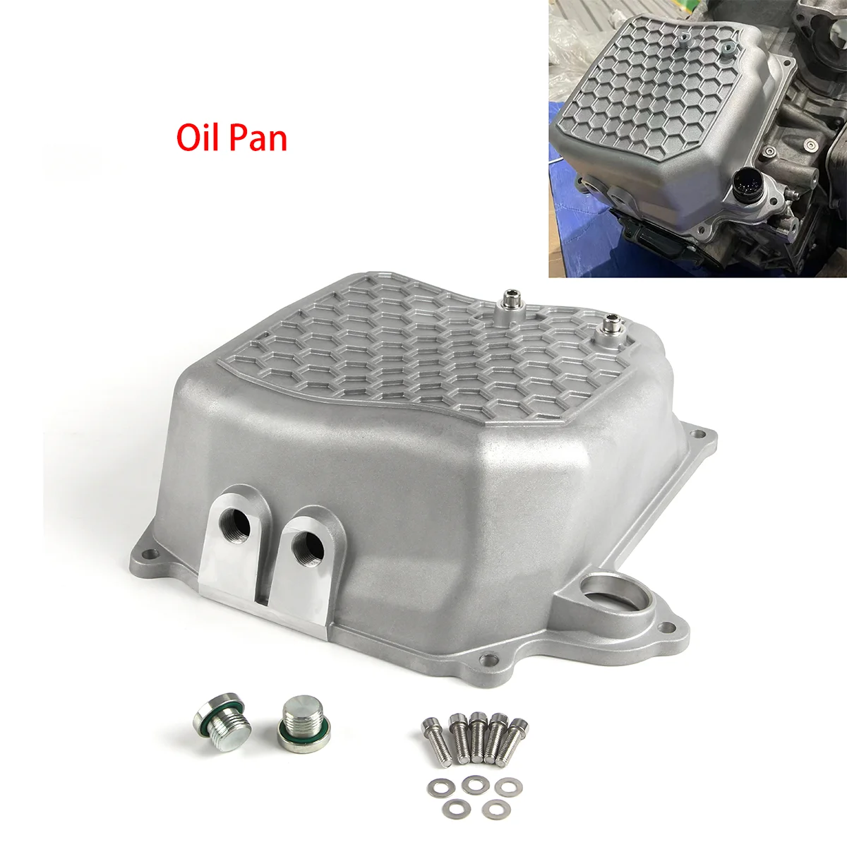 

ransmission Oil Pan For MK5 MK6 DSG 6 Speed Gearbox All Aluminum Alloy Oil Pan DQ250 02E325201D