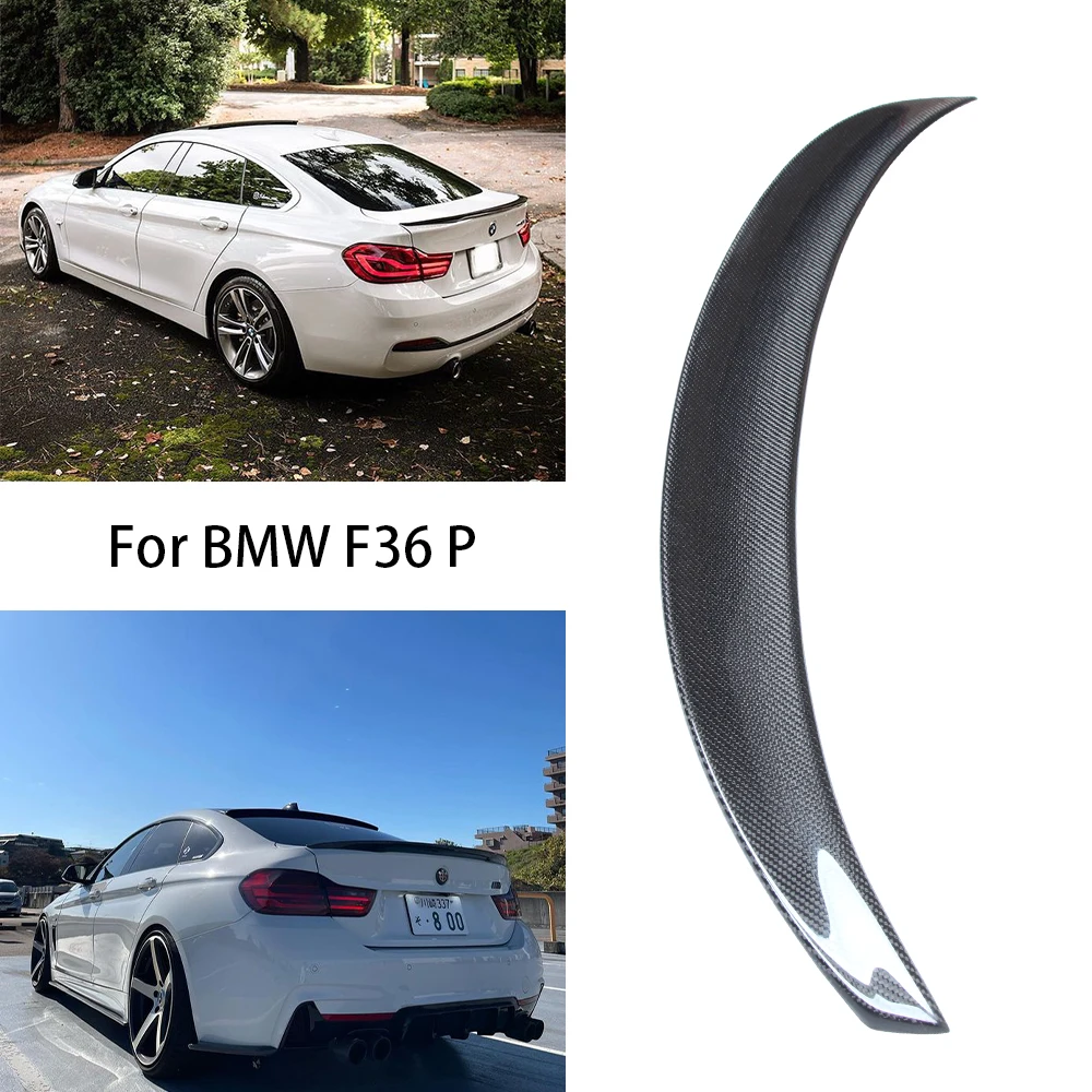 

For BMW 4 Series F36 4Door Cran Coupe P Style Carbon fiber Rear Spoiler Trunk wing 2014-2019