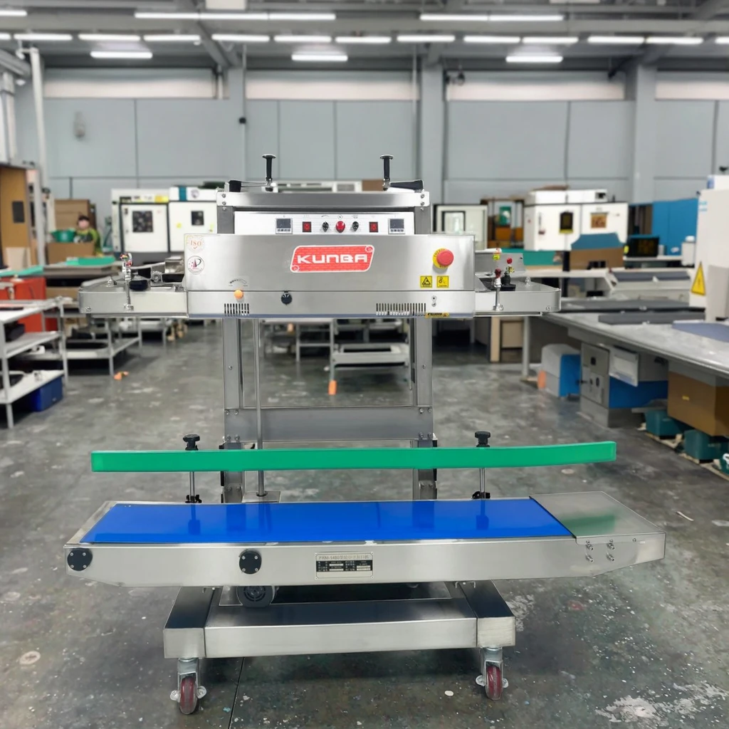 Food Packing Packet Plastic Bag Vertical Sealing Heat Automatic Continuous Plastic Bag Band Sealer Machine Price