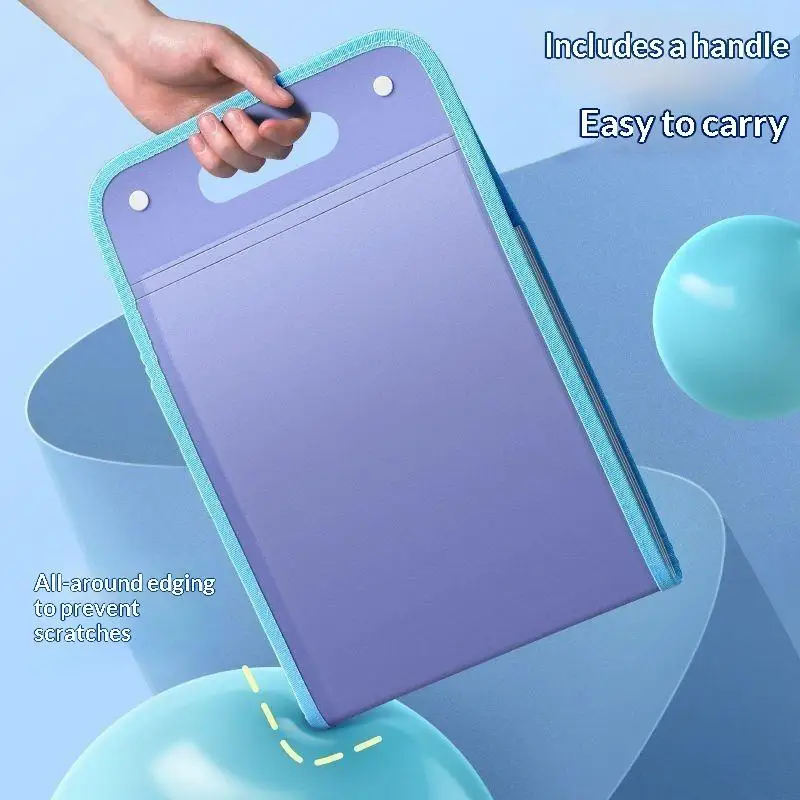 Expanding File Folder 13 Pockets Large Capacity Portable Handle For School Office Document Storage