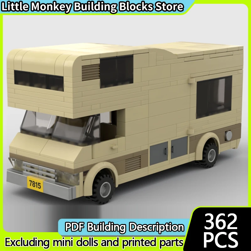 

Speed Racing Car Model MOC Building Bricks Large Camper Van Modular Technology Children Holiday Gifts Assemble Toys Suit