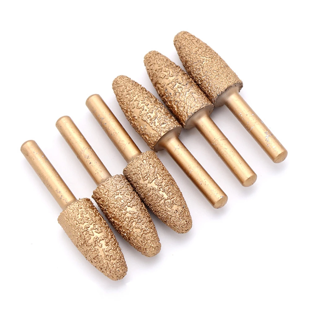

Brazing Diamond Grinding Head Jewelry Tools Stone Carving Rotary Burrs Ceramic High Quality Practical Brazed Material