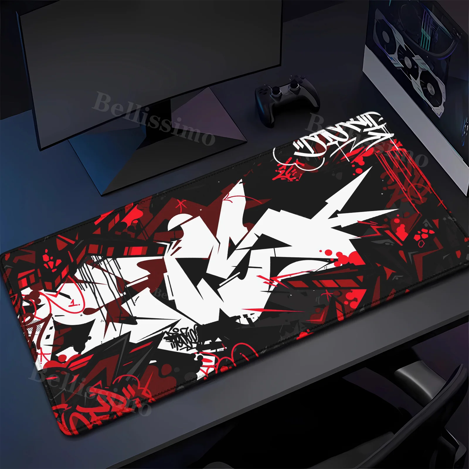 

Graffiti Art Mouse Pad Xxl Extended teclado Desk Mat Large Gaming Mousepad Overclock PC Gamer Laptop Keyboard offices Mouse Mat