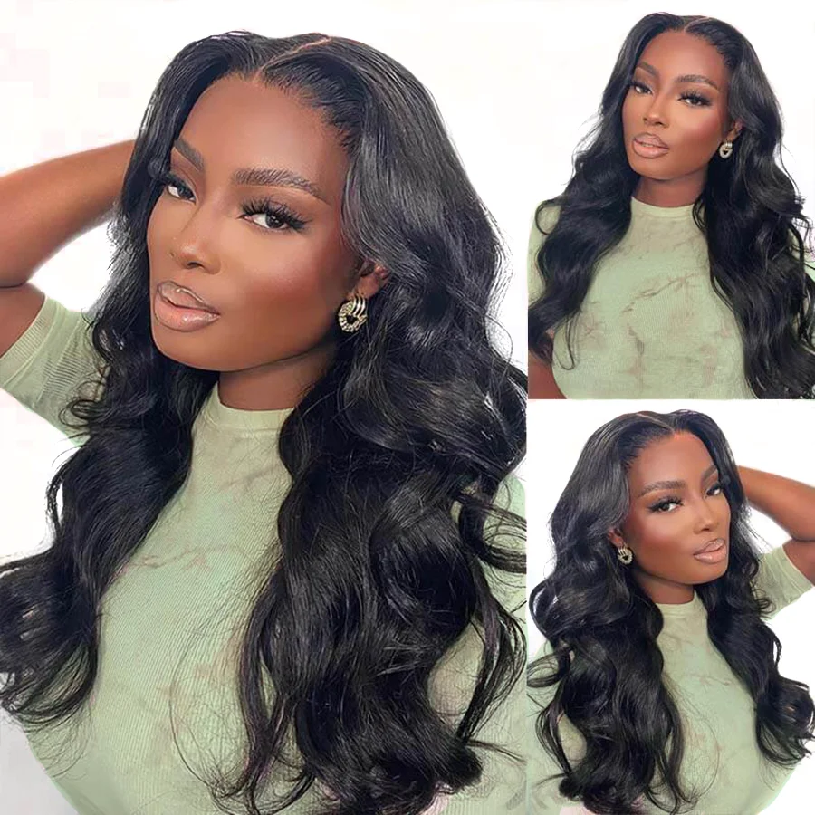 Glueless 4x6 Lace Closure Wig Body Wave Ready GO Human Hair Wigs Pre Cut Glueless Wigs Human Hair Beginner Friendly