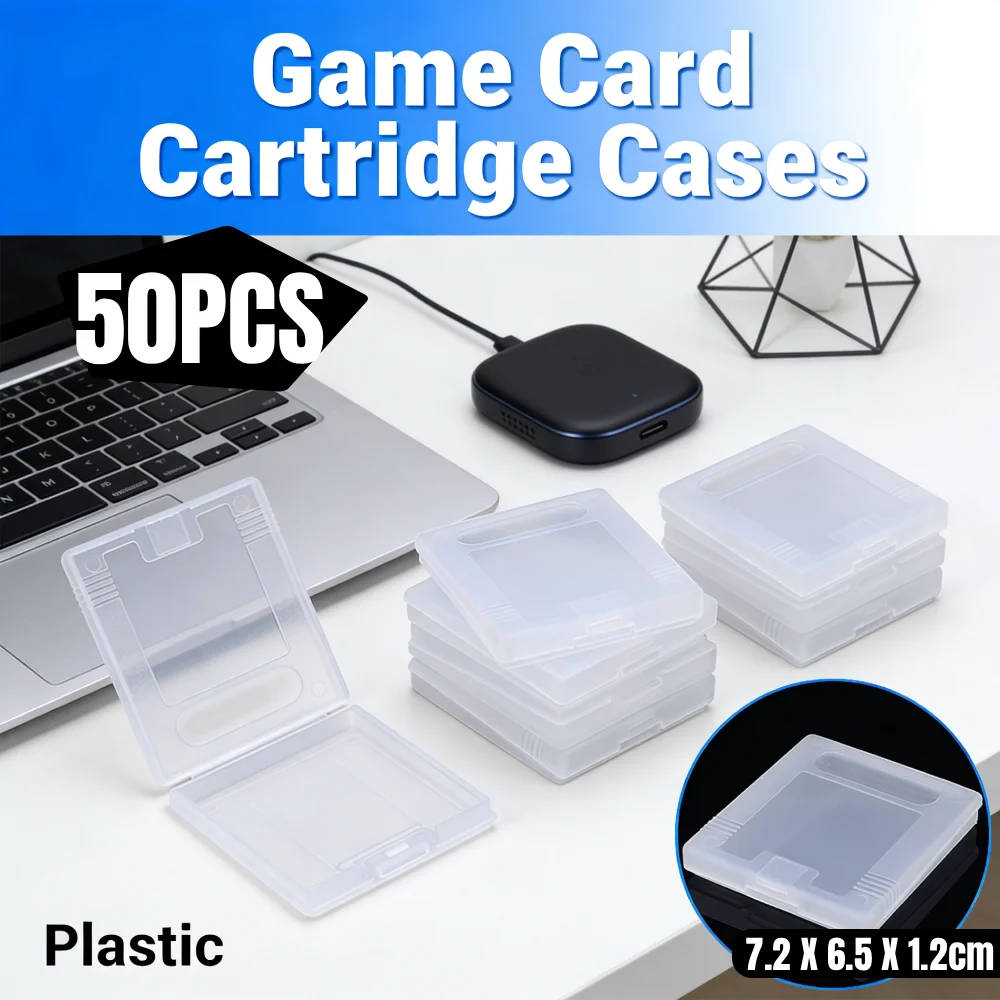 

50Pcs Plastic Game Card Cartridge Cases Transparent Anti Dust Anti Drop Protective Cover for Nintendo Game Boy Color GBC