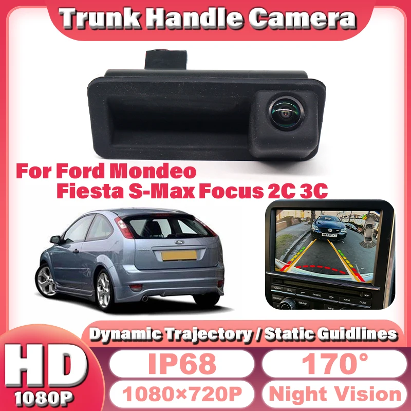 Sway Trunk Handle Camera CCD Car Rear View Camera For Land Rover Freelander Range Rover For Ford Mondeo Fiesta S-Max Focus 2C 3C